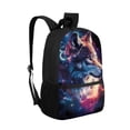 thumbnail image 6 of Uorisanigo Galaxy Wolf Kids Children School Backpack 17 inch Back to School Bag Casual Daypack Boys and Girls Lightweight Travel Sports Rucksack for Nursery Preschool Elementary, 6 of 6