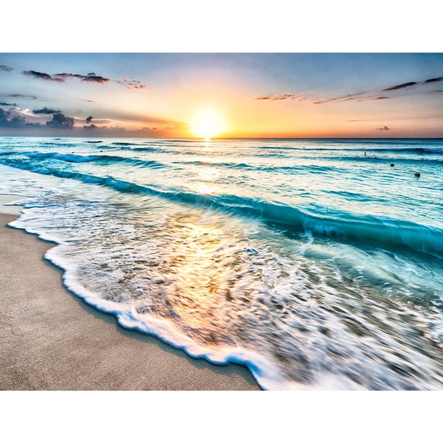 Rompecabezas para adultos 1000 piezas Sunset Beach Rompecabezas de madera Arte Diy Juego de ocio Juguete divertido Regalo Adecuado Familiares Amigos