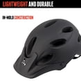thumbnail image 2 of Triple Eight Compass Certified Bike Helmet for Cycling and Mountain Biking, Black Matte, 2 of 7