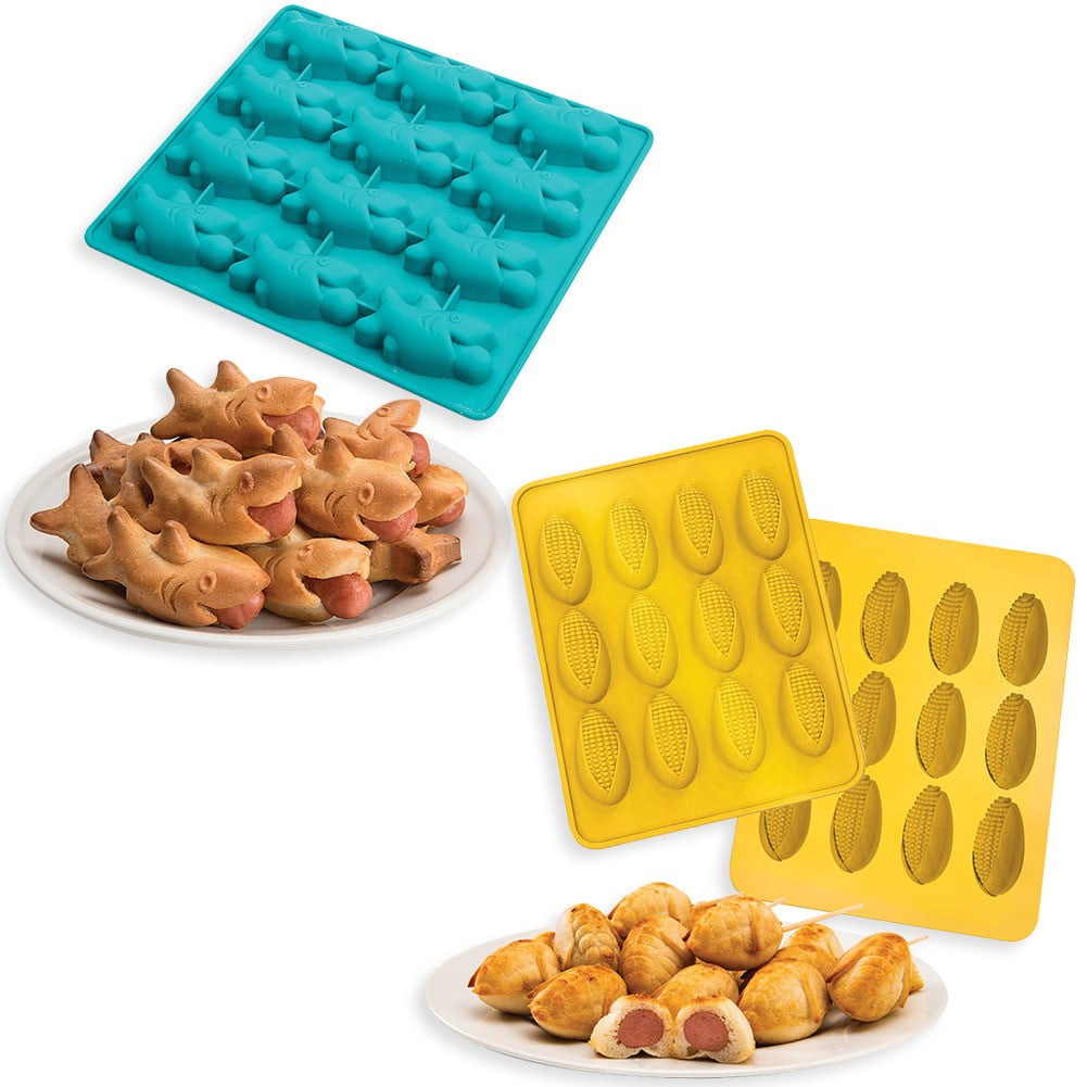 Set Shark Bites Corn Dogs Oven Safe Silicone Baking Molds Make 12 Treats Walmart Com Walmart Com Set Shark Bites Corn Dogs Oven Safe Silicone Baking Molds Make 12 Treats Walmart Com Walmart Com