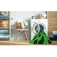 thumbnail image 2 of Ahgly Tapis Rond Lavable en Machine Intérieur Transitionnel Vert Émeraude Profond, 7 Pieds Rond, 2 of 7