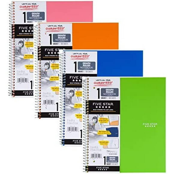 Graph Paper Spiral Notebook