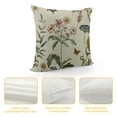 thumbnail image 4 of Creowell Spring Summer Floral Pillow Covers 18x18 Inch Sage Green Wildflower Leaf Herbs Throw Pillows Cover Outdoor Farmhouse Plant  Decorative Square Pillowcase for Couch Bed Sofa Decor, 4 of 5