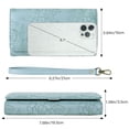 thumbnail image 3 of GAEKEAO Women’s Trifold Wallet Rfid Blocking Vegan Leather Wristlet with 3 ID Windows, 3 of 6