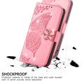 thumbnail image 5 of Dteck Case for Samsung Galaxy A53 5G,Magnetic Leather Card Holder Wallet Case Diamond Glitter Bling Butterfly Patterned Kickstand Flip Shockproof Cover,Pink, 5 of 8