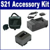 Canon VIXIA HF S21 Camcorder Accessory Kit includes: SDM-1503 Charger, SDC-27 Case, SDBP809 Battery