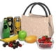 thumbnail image 3 of Fotbe Beige Sparkling Glitter Bolsa Térmica Portátil con Estampado, Bolsa de Entrega de Alimentos Aislada, Bolsa Reutilizable de Gran Capacidad para Comidas y Supermercado, 3 of 6