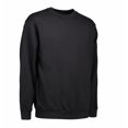 thumbnail image 2 of ID Sudadera clásica con cuello redondo holgada adulto unisex (Negro), 2 of 4