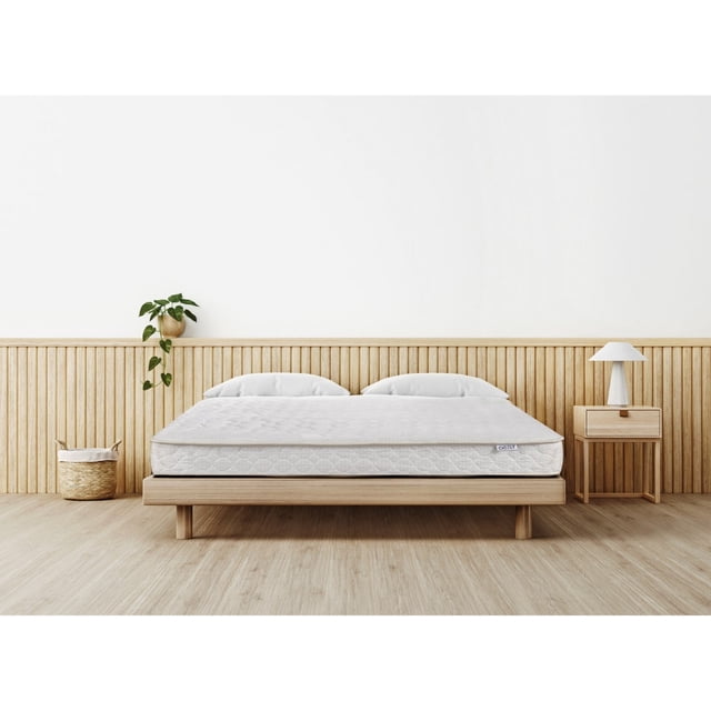 Matelas grand lit Brassex à ressorts Bonnell avec mousse CertiPUR-US, matelas roulé de 6,5 po en boîte
