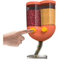 thumbnail image 1 of Wall-mounted dispenser, suitable for cereal candy dispenser orange Orange, 1 of 3