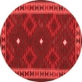 thumbnail image 1 of Ahgly Company Machine Washable Indoor Round Oriental Red Traditional Area Rugs, 5' Round, 1 of 4