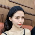 thumbnail image 4 of CoCozhu Japanese Retro Hollowed Out Handmade Crochet Bouquet Headband, Casual And Versatile, Wide Edged Lace Headband For Women's Instagram Headband, 4 of 7