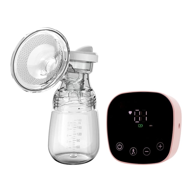 Extractor de leche eléctrico, 4 modos, 9 niveles de succión, portátil, automático, recolector de leche para lactancia materna, cómodo, con pantalla LED, para el hogar, la oficina y viajes