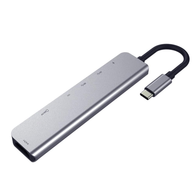 Hub USB C Type-C 3.1 vers 4K HDMI-Compatible RJ45 Lecteur de Carte USB SD/TF Charge Rapide PD Dock USB pour MacBook Air Pro PC Hub