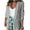 Gray, variant on LEAVINGSUO 2023 Fall Winter Plus Size Coats for Women Clearance Women's Workout Fall Cropped Long Sleeve Notched Sexy Casual Blazers Top Coat
