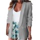thumbnail image 1 of Chaqueta informal sexy con muescas de manga larga recortada para entrenamiento de otoño para mujer Fridja BV0+5902, 1 of 5