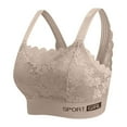 thumbnail image 2 of LLYWEY Bras for Women No Underwire Push up on Sale Women's Sports Bras Ladies T-Shirt Bra Style-751 Women's Plus Compression Bra Feature Adult Female Sports Sports Bras Khaki 38B, 2 of 5