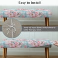 thumbnail image 4 of Jiueut Cherry Blossom Print Dining Room Bench Covers, Non Slip Bench Seat Protector Cover with Elastic Band Washable Rectangle Seat Cushion Long Chair Cover for Home Hotel, 4 of 7