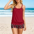 thumbnail image 6 of Erwazi Tankini Swimsuits for Women Two Piece Swim Top Shorts Tummy Control Bathing Suits Floral Modest Swimwear, 6 of 7
