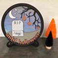 thumbnail image 3 of Calendario de Cuenta Regresiva de Madera Sincero Decoración de Halloween con Soporte y Adhesivo, 3 of 10