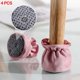 thumbnail image 2 of 4 cojines de alta elasticidad para patas de sillas, con reducción de ruido y antideslizantes. Rosa, 2 of 9