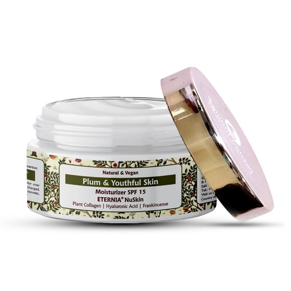 Passion Indulge Hydratant Visage Anti-âge - 50 g / Réduit les Ridules et les Rides, Infusé d'Acide Hyaluronique, de Collagène Végétal et d'Oliban / pour une Peau Prune et Jeune