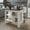 White+Gray, variant on Dtwnek Kitchen Island with Open Storage Shelf, White Gray