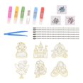 thumbnail image 2 of Juego de manualidades y artes de pintura de cristal Hugo para niños y adultos pintado a mano, 2 of 10