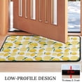 thumbnail image 3 of Yellow Lemon Fruit Slices White Pattern Door Rugs,Washable Non Slip Door Mats Indoor,Decorative Door Mats,Entry Mat Indoor for Entrance,Bedroom,Kitchen,Bathroom,30"x17", 3 of 6