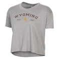 thumbnail image 2 of Women's Alternative Apparel  Gray Wyoming Cowboys Retro Jersey Headliner Cropped T-Shirt, 2 of 3