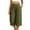 Army Green, variant on Women's Loose Cropped Pants Baeitkot Women's Solid Color Loose Casual Elastic Waist Pleated Cropped Pants with Pockets Black S