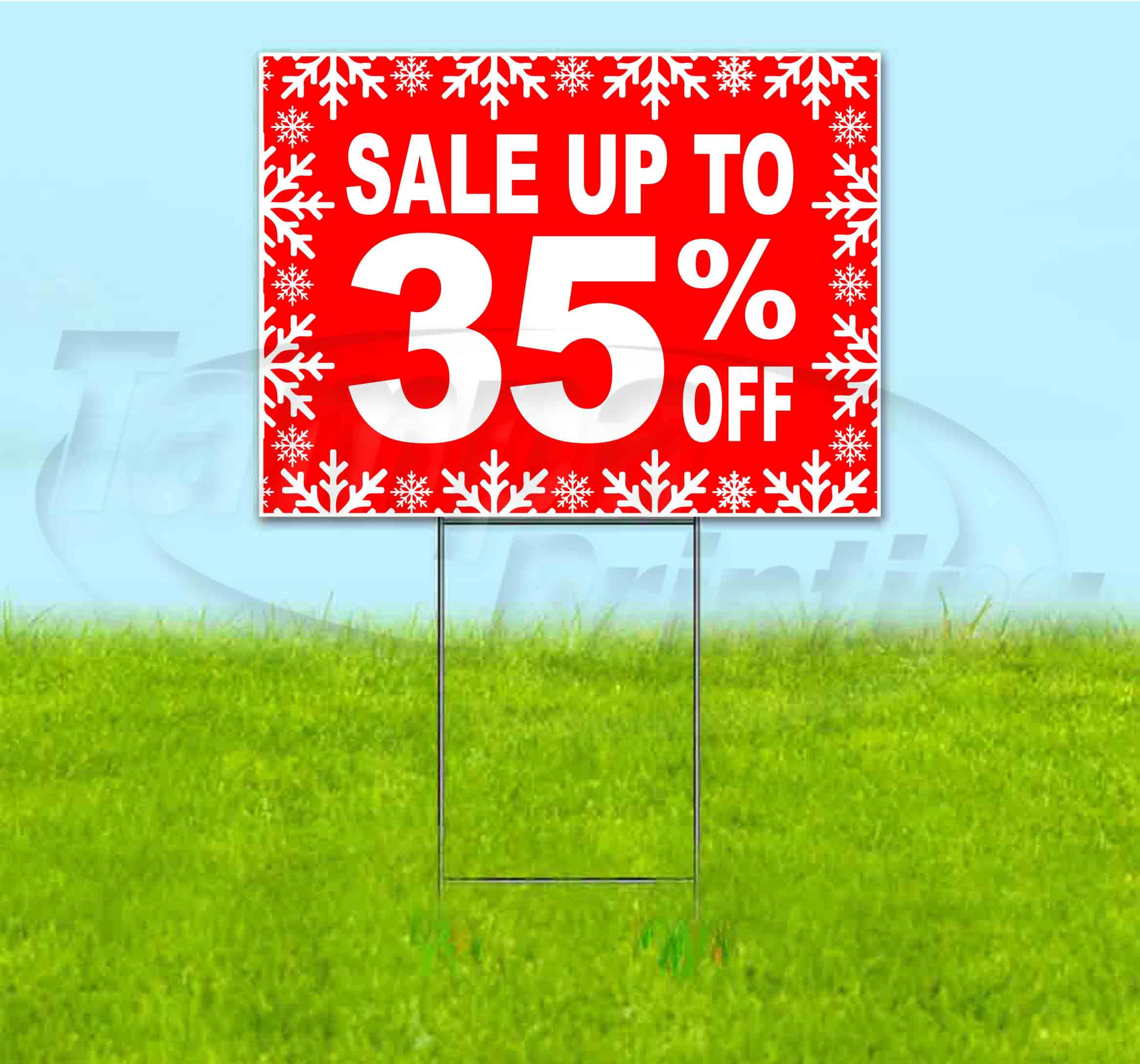 Sale Up To 35% Off (18" x 24") Yard Sign, Includes Metal Step Stake