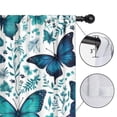 thumbnail image 4 of Blackout Kids Curtains,Butterflies and Leaves Pattern Childrens Insulated Curtains Set Of 2,Bedroom Essentials,Toddler Room Decor 52x84in(132x213cm), 4 of 4