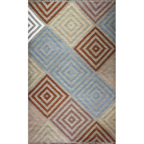 Kilim Earth 7.6X9.6 Multi-color Handwoven Wool Area Rug