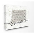 thumbnail image 2 of Stupell Industries Connecticut Patterned Grey US State Design Canvas Wall Art by Ziwei Li, 2 of 5