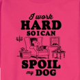 thumbnail image 2 of Peanuts - Work Hard To Spoil My Dog - Men's Crew Neck Fleece Pullover, 2 of 6
