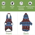 thumbnail image 6 of Haiem Vintage Corn Pattern in Red Blue for Winter Dog Hoodie Sweatshirts with Pockets Warm Dog Clothes for Small Dogs Chihuahua-Large, 6 of 7