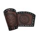 thumbnail image 4 of Brazaletes de brazo, brazalete Punk para hombres y mujeres, guantelete de cuero PU, protectores de brazo para fiestas de Halloween, representaciones Marrón Colco Brazales de brazo, 4 of 8