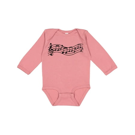 

Inktastic Music Staff Musical Gift Gift Baby Boy or Baby Girl Long Sleeve Bodysuit