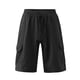 thumbnail image 4 of pstuiky Pantalones cortos para hombre, Pantalones cortos de verano para hombre, elásticos, con cordón y color liso, holgados e informales, para playa Pantalones cortos cargo, 4 of 7