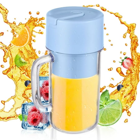 

Gecheer 340ml Blender with Handle Waterproof USB Type-C Rechargeable Blender for Home Kitchen Office Travel Sports