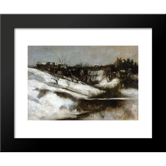 Twachtman's Home, Avondale, Ohio 20x24 Framed Art Print by John Henry Twachtman