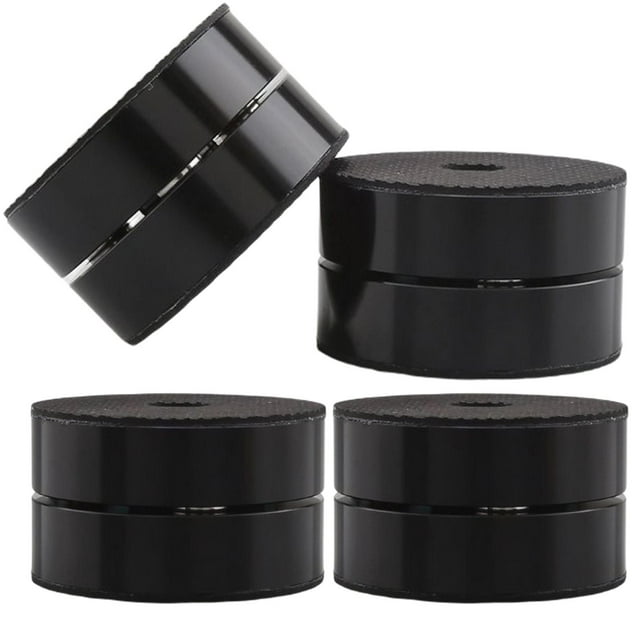 Miulika Base d'Isolation Support d'Isolation Amplificateur Audio 4 Pcs Noir 4 Pcs Noir