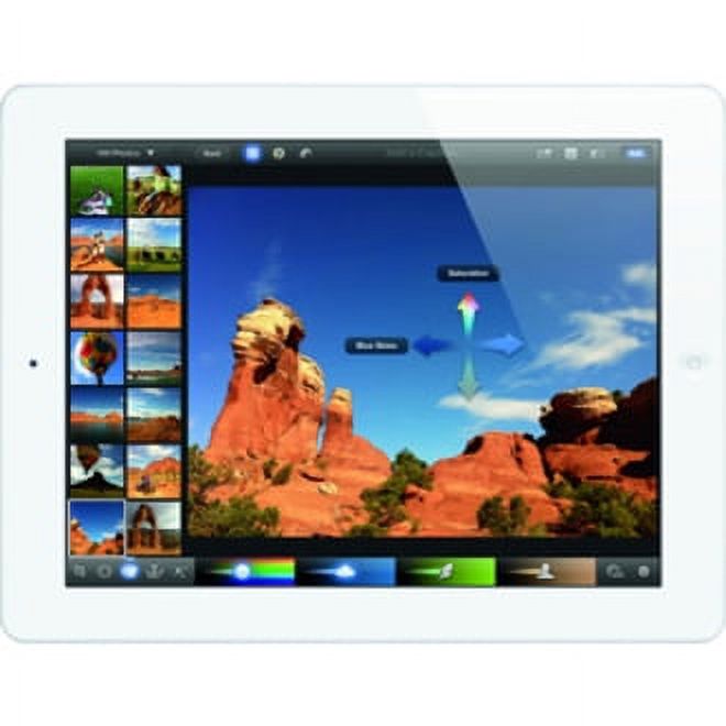 Apple iPad (3rd Generation) MD369LL/A Tablet, 9.7" QXGA, Cortex A9 Dual-core (2 Core) 1 GHz, 512 MB RAM, 16 GB Storage, iOS 5, 4G, White - image 3 of 5