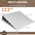 thumbnail image 2 of Rise Door Threshold Ramp - Portable, Adjustable Telescoping Design, Non-Slip Surface, 800Lbs Load Capacity, Versatile Use for Wheelchairs, Strollers, Scooters, Power Chairs, 2 of 6