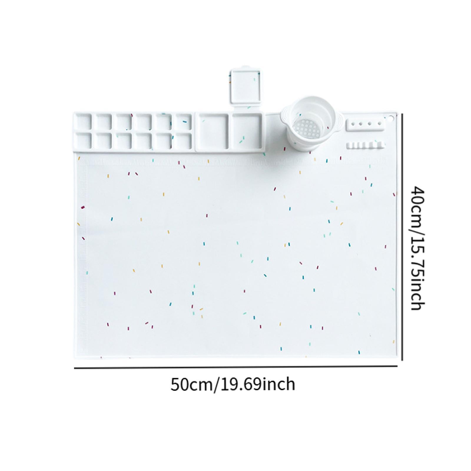 Sharprepublic Silicone Craft Mat Counter Mat Silicone Artist Mat for DIY Clay Project Kids