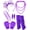 Purple, variant on 80s Costume Accessories for Women, Halloween Retro 1980s Neon Party Outfit Supplies