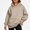 Khaki, variant on DJDLJWCJ Womens Oversized Hoodies Loose Fit Long Sleeve Hooded Swatshirts Solid Color Pullover Tops Blue Size S