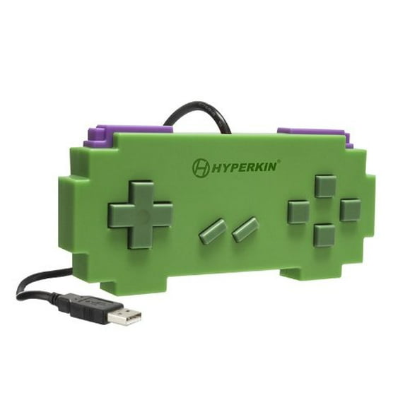 Hyperkin Manette USB Pixel Art pour PC/MAC (Vert)