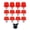 Red_8mm, variant on 12Pcs Football Studs Soccer Cleats Football Boot Spikes Soccer Cleats for Training Competition Enduring